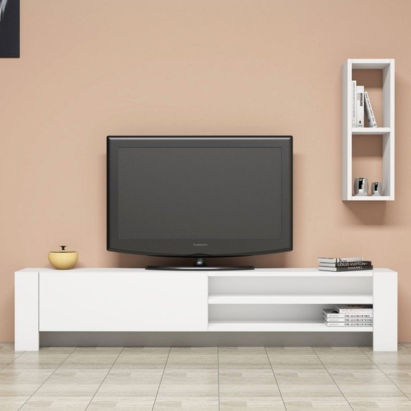 Bílý TV stolek Naz-image-1