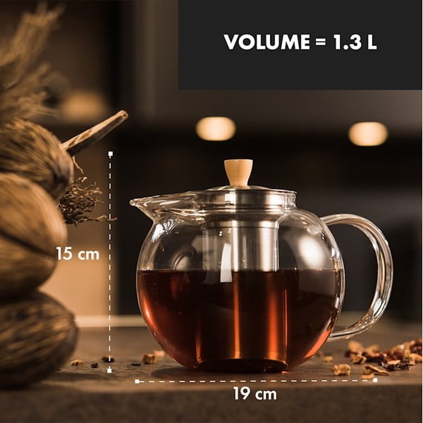 Klaasist teekann, 1,3 l Sencha - Klarstein-image-1