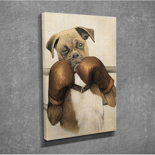 Seinamaal lõuendil Boxer, 30 x 40 cm - Wallity-image-2