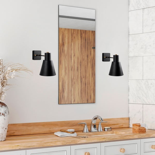 Must-kuldne seinavalgusti ø 14 cm Funnel - Opviq lights-image-1