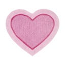 Roosa südamekujuline laste vaip , 50 x 80 cm Heart - Catherine Lansfield