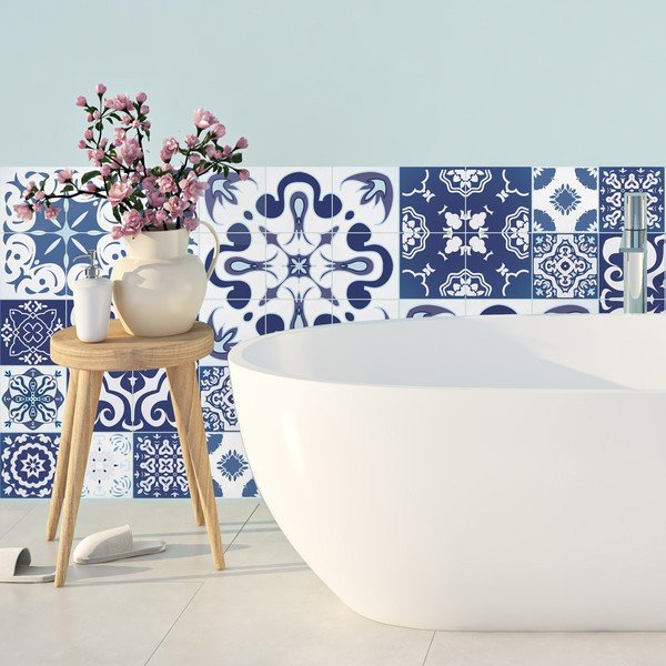 Sada 24 samolepek Ambiance Azulejos Polka, 50 x 60 cm-image-4