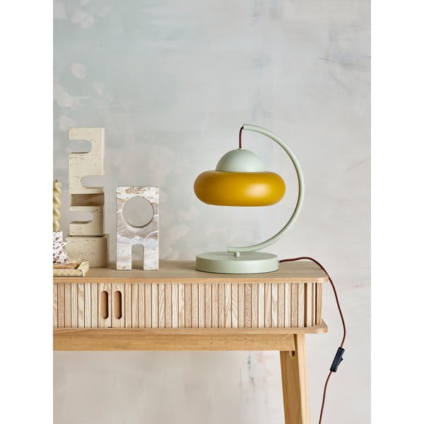 Ookerkollane/kreem lauavalgusti (kõrgus 34,5 cm) Bubble - Bloomingville-image-1