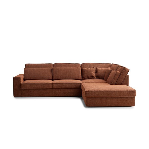 Šenill-nurgadiivan vasevärvis (parem nurk/L-kujuline) Kirou - Maison de Rêve