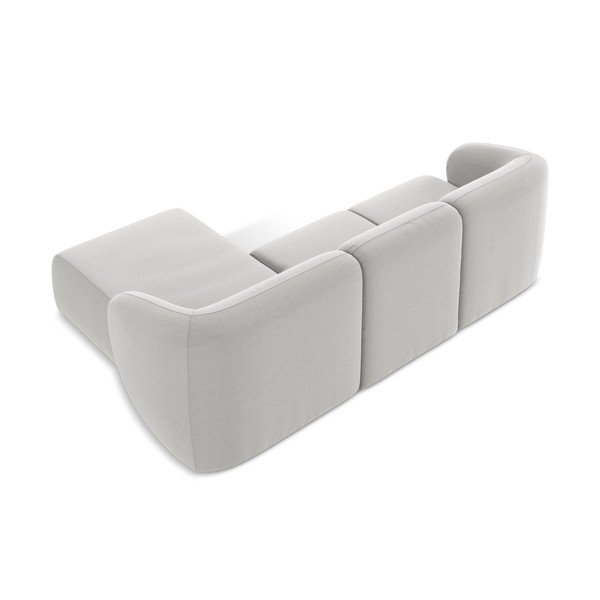 Helehall sametist nurgadiivan (parem nurk/diivanvoodiga) Lani - Makamii-image-3