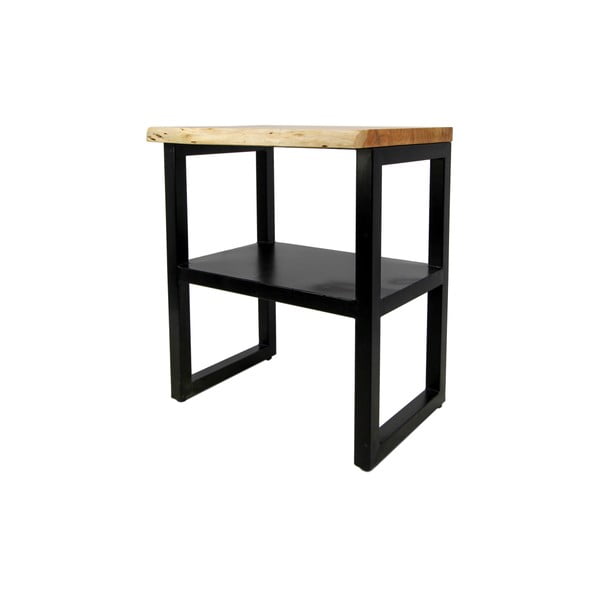 Töötlemata akaatsiapuidust küljelaud koos riiuliga SoHo - HSM collection-image-2