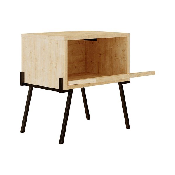 Puiduvärvi öökapp Naive - Kalune Design-image-2
