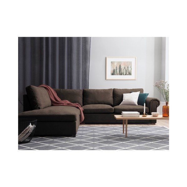 Hnědá rohová pohovka Windsor & Co Sofas Hermes, levý roh-image-2