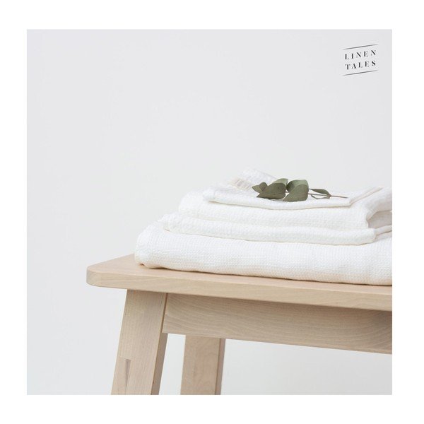 Valge linane rätik 125x75 cm - Linen Tales-image-1