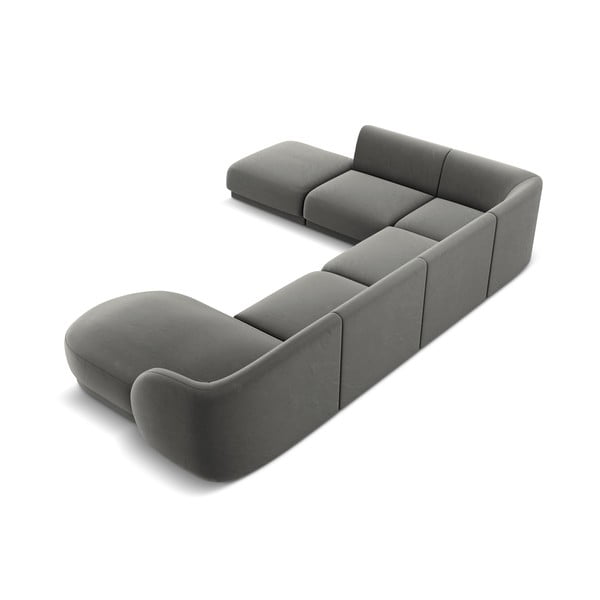 Hall sametist nurgadiivan (vasakpoolne nurk) Miley - Micadoni Home-image-4