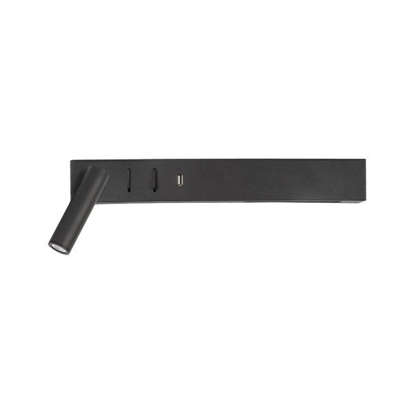 Matt must metallist LED-seinalamp painduva konstruktsiooniga/USB-pordiga Vida - Nova Luce