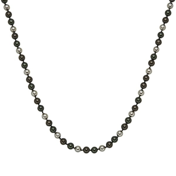Perlový náhrdelník Muschel, zelenohnědé perly 8 mm, délka 42 cm