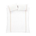 Valge-beež puuvillane voodipesu 200x200 cm Embroidery Leaf - Bianca