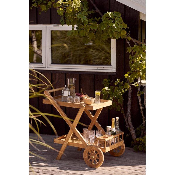 Serveerimislaud ratastel täispuidust 50x86 cm Pasaku - House Nordic-image-1