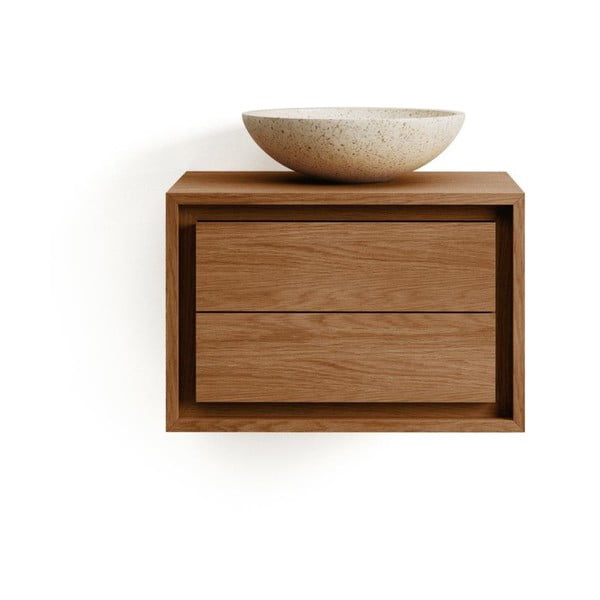 Madal tiikpuidust valamukapp 60x40 cm Kenta - Kave Home-image-2