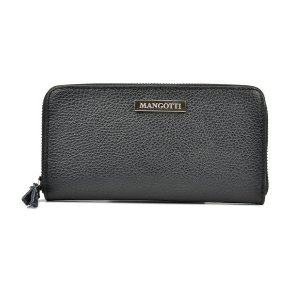 Černá kožená peněženka Mangotti Bags Flora