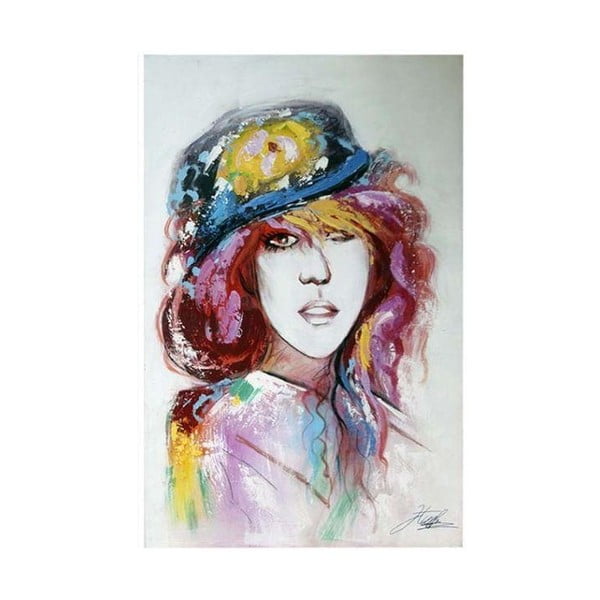 Obraz Dívka s kloboukem II, 60x90 cm