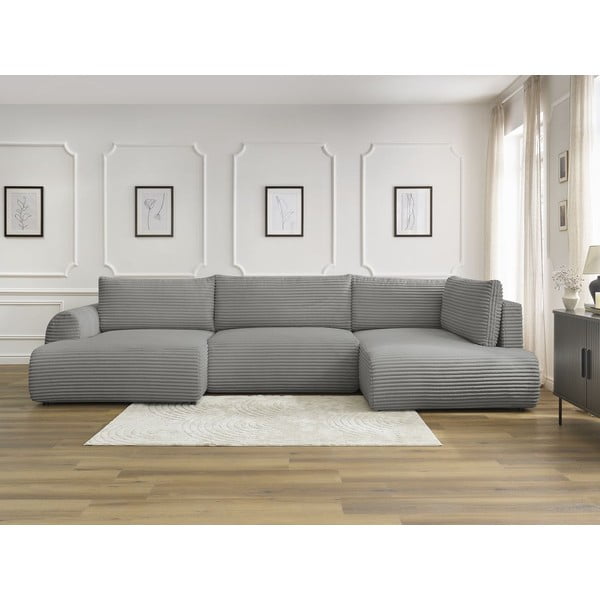 Tumehall velvetist nurgadiivanvoodi (vasak nurk/U) Lucien - Bobochic Paris-image-1