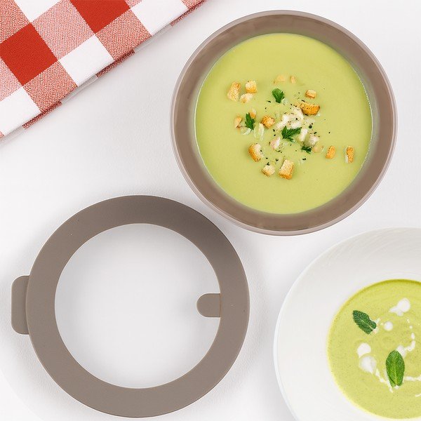 Helepruun plastkauss ø 21 cm - Orion-image-1