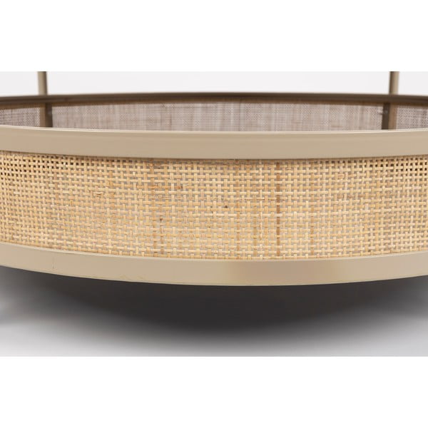 Beež ümmargune diivanilaud ø 80 cm Makoto - White Label-image-4