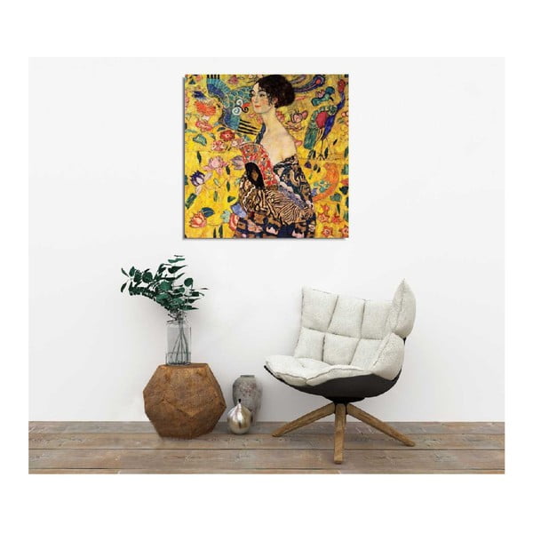 Seinareproduktsioon lõuendil , 45 x 45 cm Gustav Klimt - Wallity-image-1