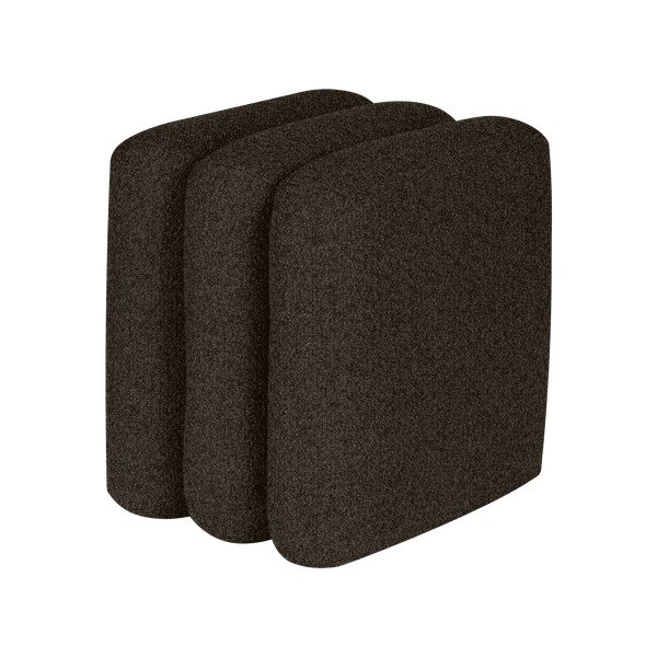 Pruunist buklé kangast taburet Radd - noo.ma