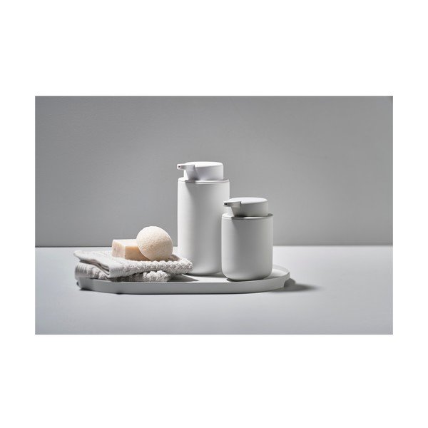 Valge kivinõudest seebidosaator 450 ml Ume - Zone-image-4