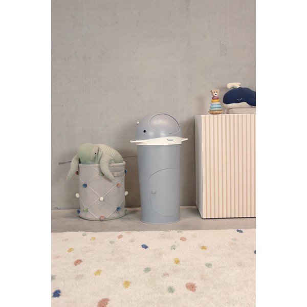 Tumehall plastikust mähkmete prügikast 25 l Whale - Kindsgut-image-1
