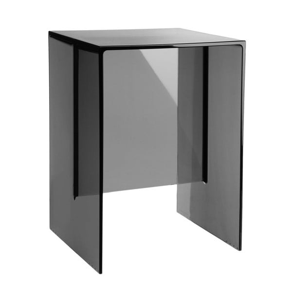 Tmavě šedý plastový stolek Kartell Max Beam