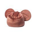 Punane sametist laste diivanikott Ears - The Brooklyn Kids