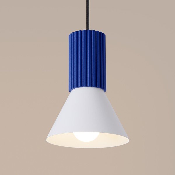 Sinine metallist ripplamp ø 14 cm Niru - Sollux-image-2