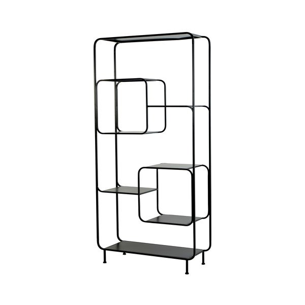 Must metallist raamaturiiul 100x206 cm Winston - Light & Living-image-2