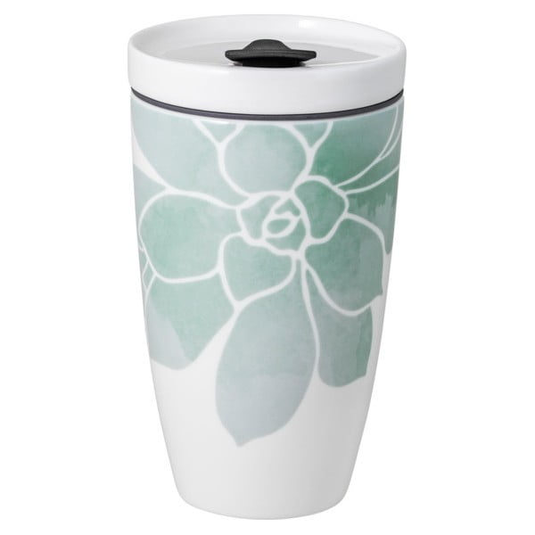 Roheline-valge portselanist reisikruus, 350 ml To Go - like | Villeroy & Boch-image-1