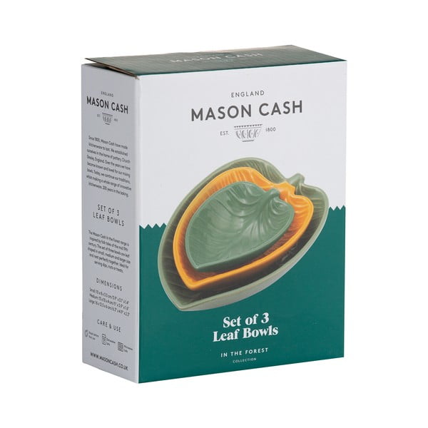 Kollased/rohelised kausid 3 tk komplektis, valmistatud keraamilisest materjalist In the Forest - Mason Cash-image-1
