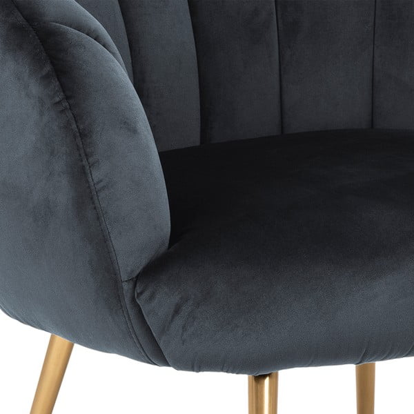 Tumehall sametist tugitool Daniella - Actona-image-1