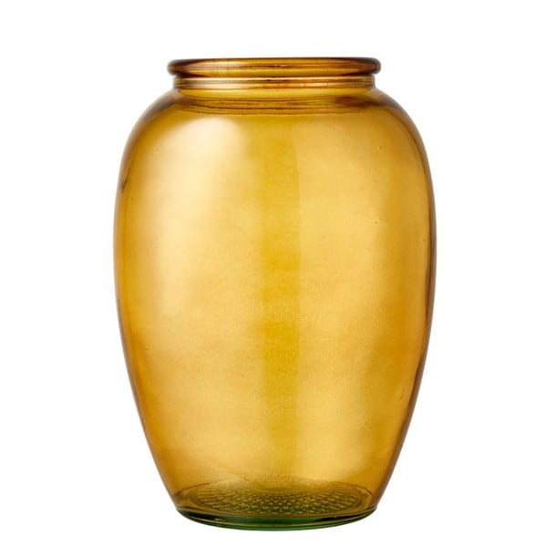 Kollane klaasvaas, ø 14 cm Kusintha - Bitz