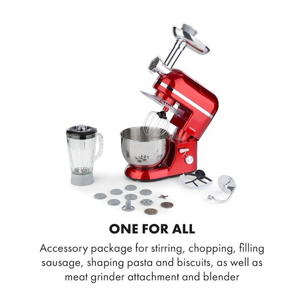 Punane multifunktsionaalne köögikombain Lucia Elegance - Klarstein-image-2