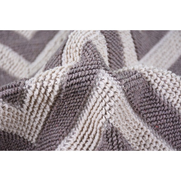 Beež puuvillane vaip , 100 x 150 cm Zikzak - Vitaus-image-3