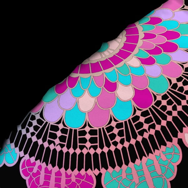 Must puuvillane ühekohalise voodi voodipesu 140x200 cm Porte Bonheur - douceur d'intérieur-image-4