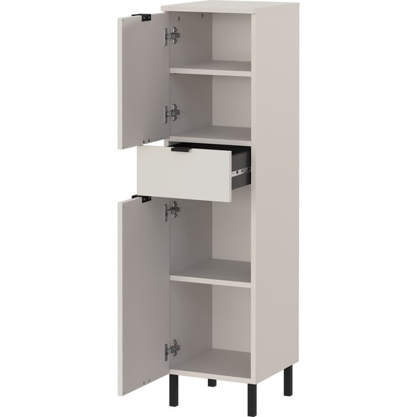 Kreem kõrge/kitsas vannitoakapp 30x120 cm Arcena - Germania-image-3