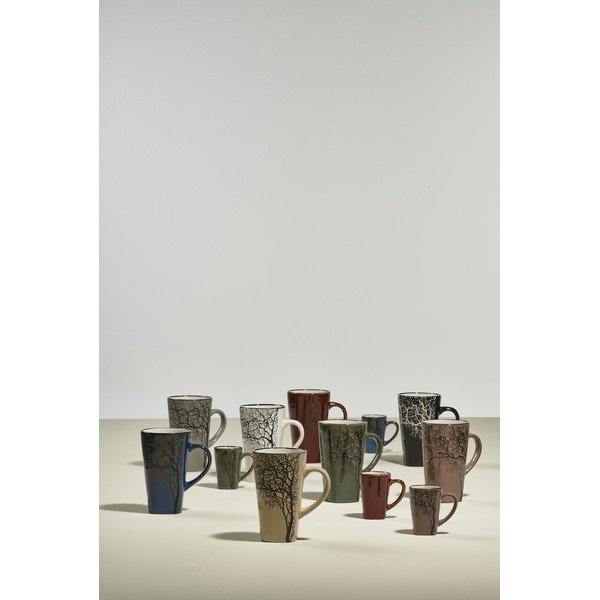 Heleroosad kivikeraamikast espressotassid 4tk komplektis 100ml Hela - Villa Collection-image-1