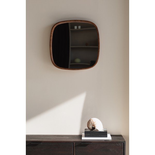 Puidust raamiga seinapeegel 50x50 cm Nyko - White Label-image-1