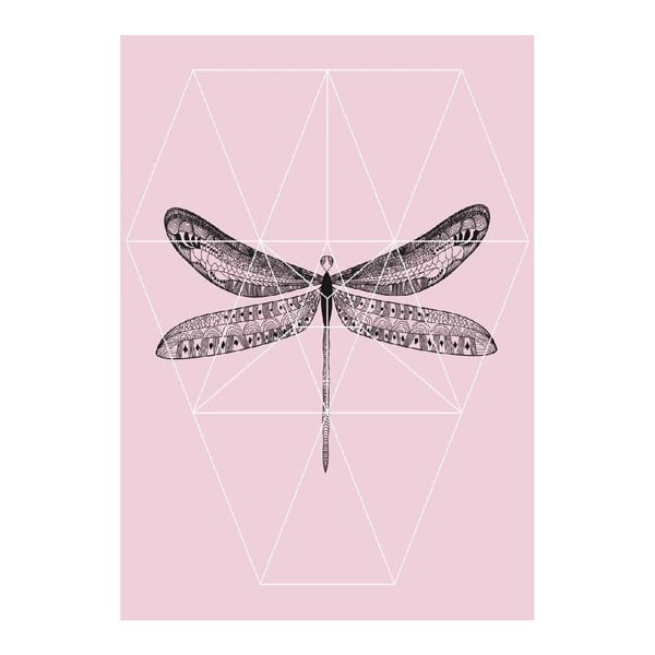 Plakát Pink Fly, A3-image-1