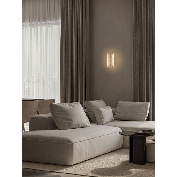 Messingivärvi terasest LED-seinavalgusti Sarin - Nova Luce-image-1
