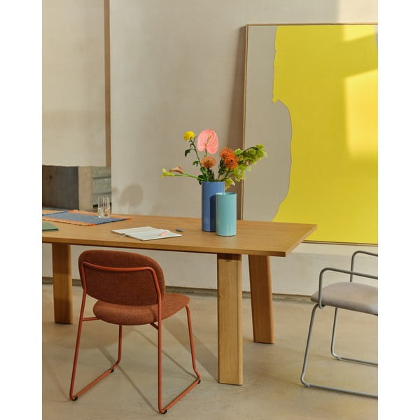 Pikendatav söögilaud tammespoonist pealispinnaga 95x200 cm Arlen - Kave Home-image-2