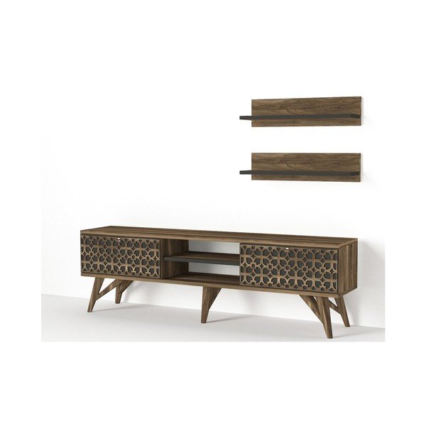 TV komoda v dekoru ořechového dřeva Fina-image-3