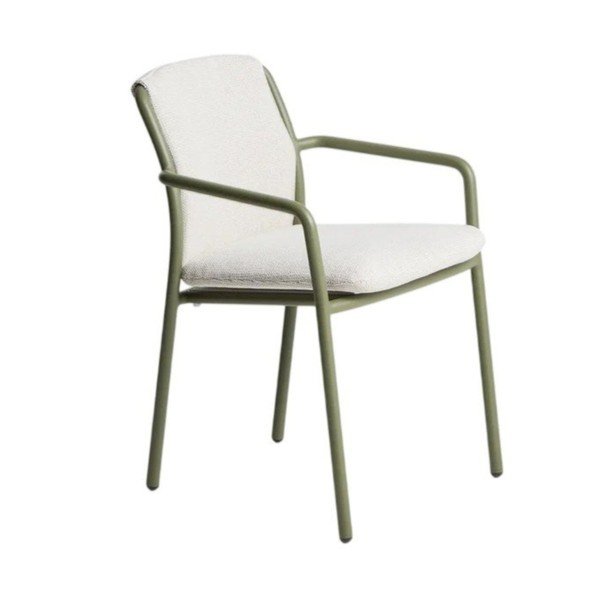 Roheline polsterdatud aiatool Linosa - Kave Home