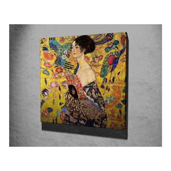 Seinareproduktsioon lõuendil , 45 x 45 cm Gustav Klimt - Wallity-image-2