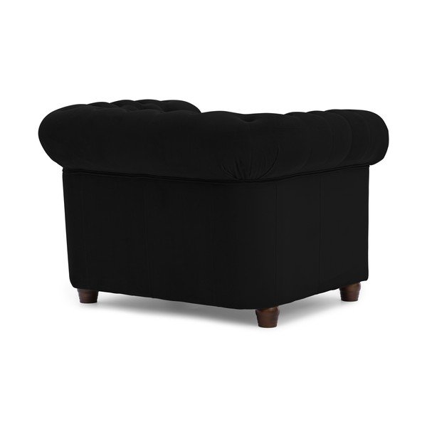 Mustast sametist chesterfieldi tool York Blik - Ropez-image-2