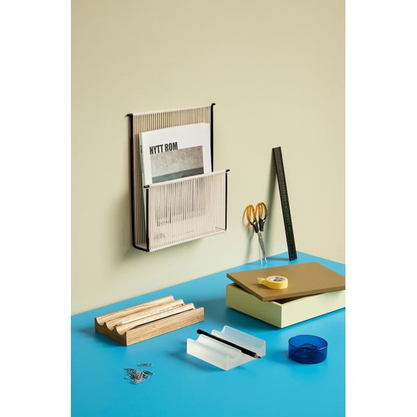 Puidust korrastaja kirjatarvete jaoks Wave - Hübsch-image-1